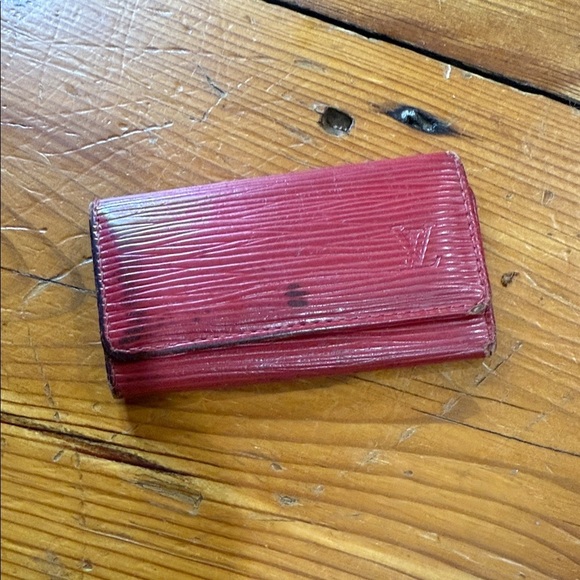 Louis Vuitton Women's Red Key Wallet Pouch - Picture 1 of 8